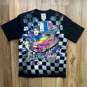 Adidas Jeremy Scott Shirt JS Rally NASCAR Style Print Checker TEE Adult Size Sma